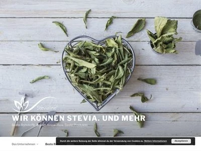 Website von Stevialine GmbH & Co.KG