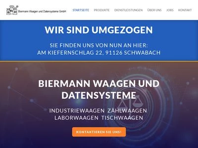 Website von BWD Biermann Waagen und Datensysteme GmbH
