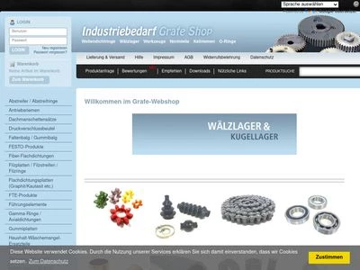 Website von Industriebedarf Grafe e.K.