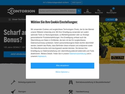 Website von Contorion GmbH