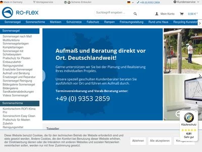 Website von Ro-FLEX GmbH