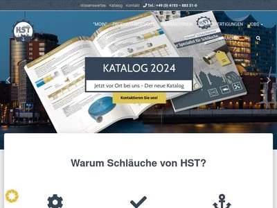 Website von Hanseat Schlauchtechnik GmbH + Co. KG