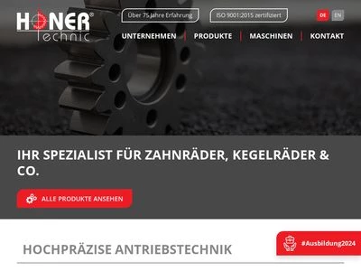 Website von Heinrich Höner GmbH & Co KG