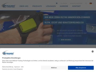Website von DYNAMIC SYSTEMS GmbH