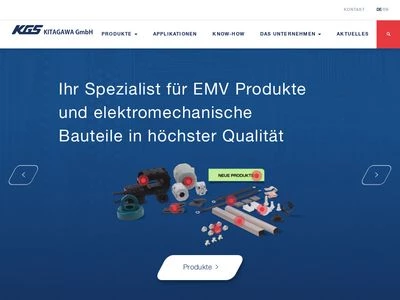 Website von Kitagawa GmbH