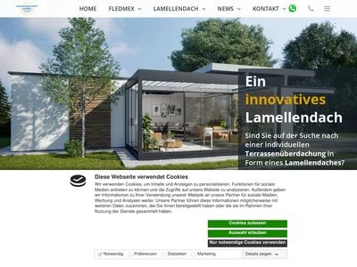 Website von Allwetterdach ESCO GmbH