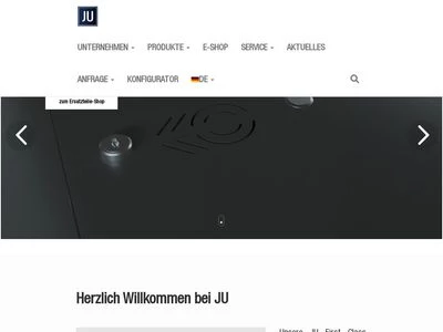 Website von JU-Metallwarenfabrik GmbH