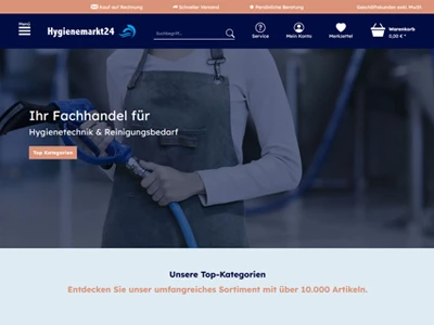Website von Hygienemarkt24 GmbH