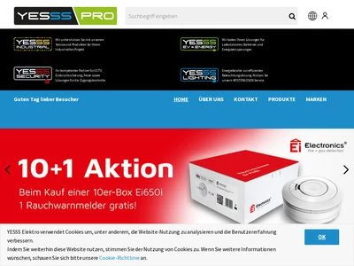 Website von YESSS Elektrofachgroßhandlung GmbH