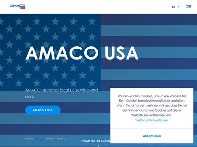 Website von AMACO GmbH
