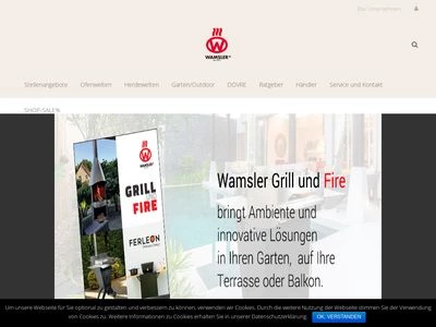 Website von WAMSLER GmbH