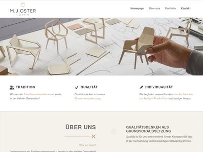 Website von M.J. Oster GmbH