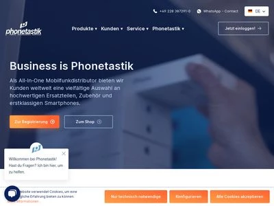 Website von Phonetastik GmbH