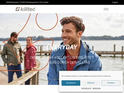 Website von killtec Sport- und Freizeit GmbH