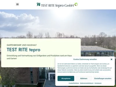 Website von TEST RITE tepro GmbH