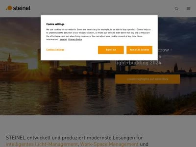 Website von STEINEL GmbH