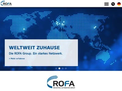 Website von ROFA INDUSTRIAL AUTOMATION AG