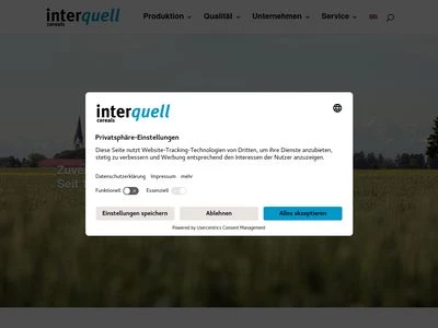 Website von Interquell cereals GmbH