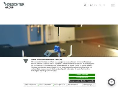 Website von MOESCHTER Group GmbH