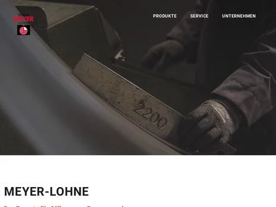 Website von Maschinenfabrik Meyer-Lohne GmbH