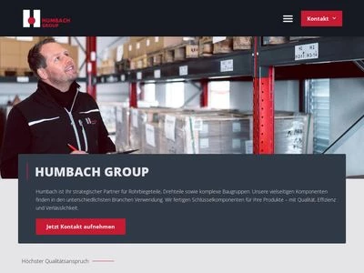 Website von Humbach GmbH & Co. KG