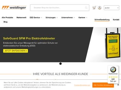 Website von WEIDINGER GmbH