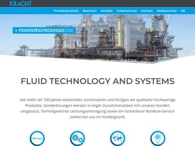 Website von KRACHT GmbH