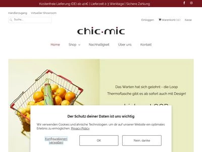 Website von chic.mic GmbH