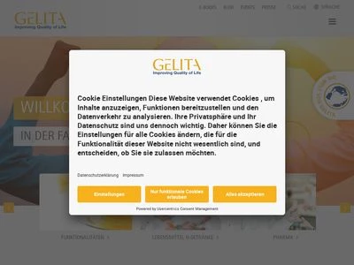 Website von GELITA AG