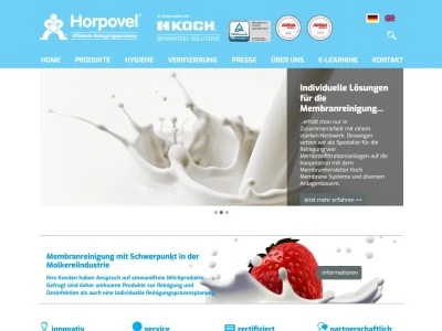 Website von Horpovel® GmbH