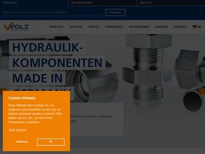 Website von Volz Gruppe GmbH