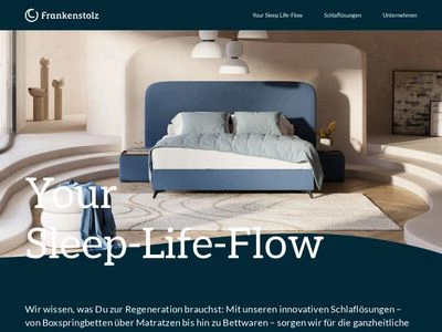 Website von f.a.n. frankenstolz schlafkomfort - H. Neumeyer GmbH & Co. KG