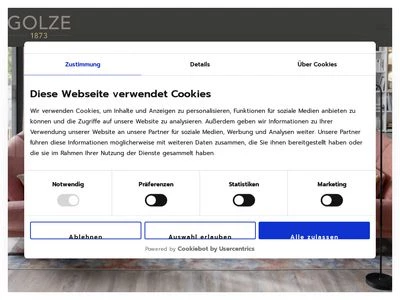 Website von Otto Golze & Söhne GmbH