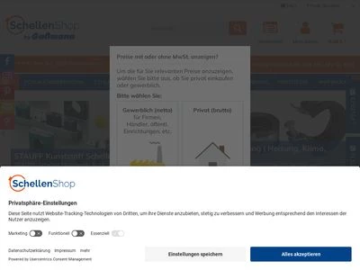 Website von Schellen-Shop (Gaßmann GmbH)