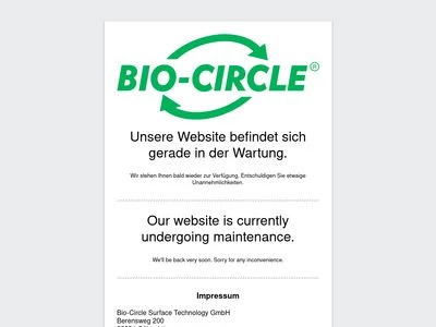 Website von Bio-Circle Surface Technology GmbH