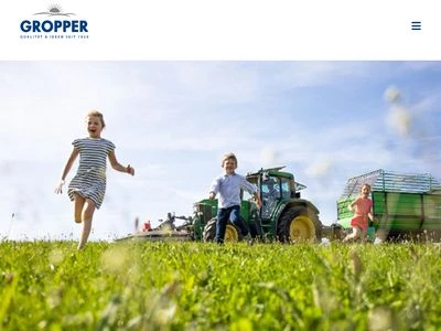Website von Molkerei Gropper GmbH & Co. KG
